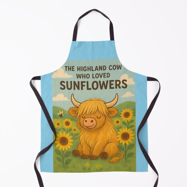 Item preview, Bonnie: The Highland Cow Who Loved Sunflowers designed and sold by PeodeesCrazy.