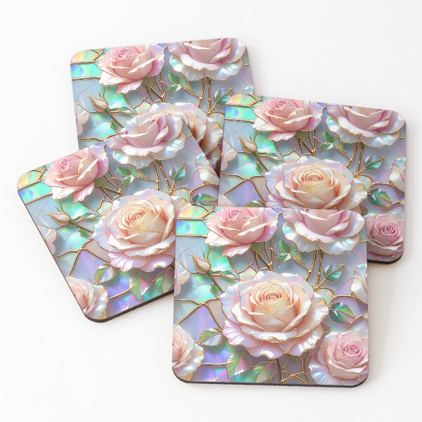 Item preview, Rose Flower Stained Glass Effect Graphic Design designed and sold by caseluv.