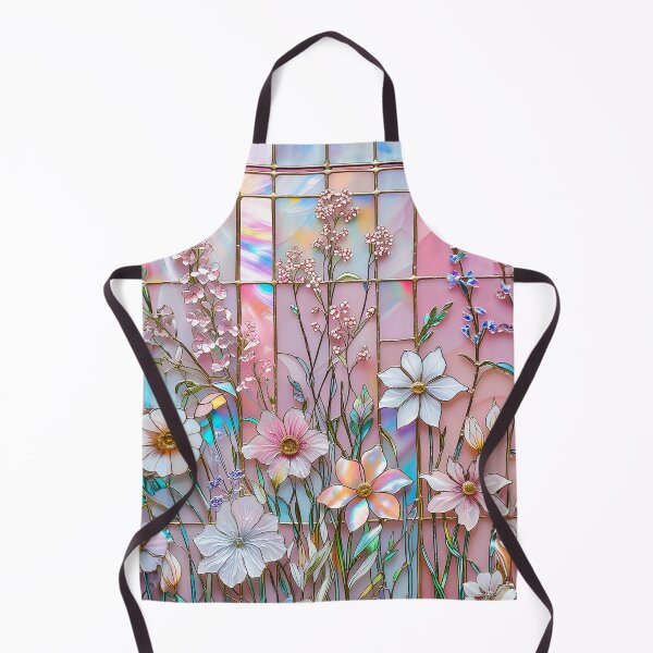 Aperçu de l'œuvre Conception graphique à effet vitrail de fleurs sauvages roses créée et vendue par caseluv.