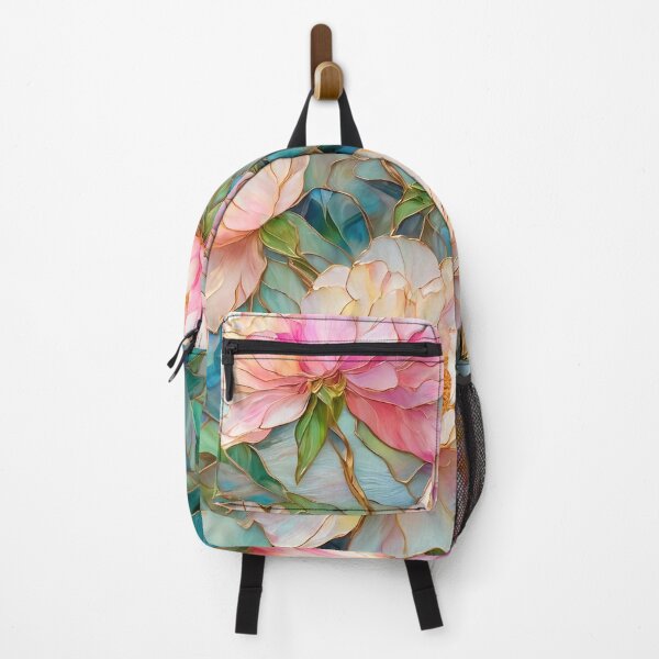 Item preview, Peony Flower Stained Glass Effect Graphic Design designed and sold by caseluv.