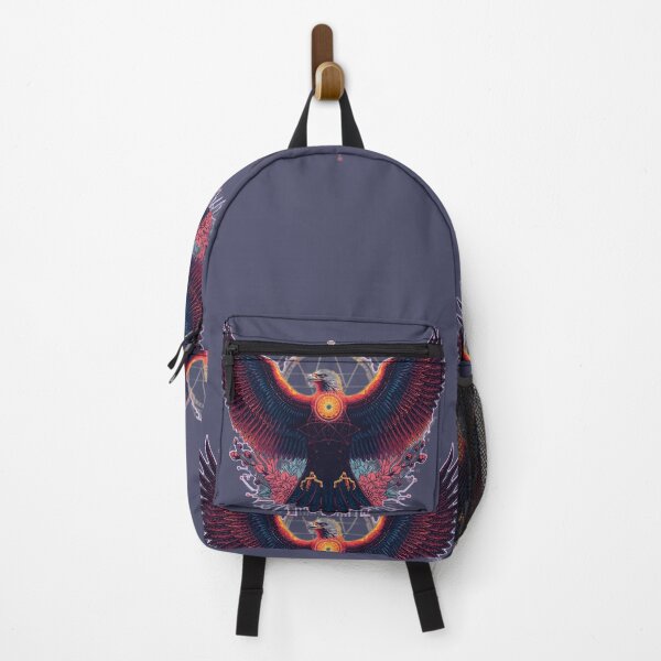 Item preview, Radiant Cyberpunk Eagle – Neon Bald Eagle in Purple, Orange & Yellow designed and sold by Naturalite19.