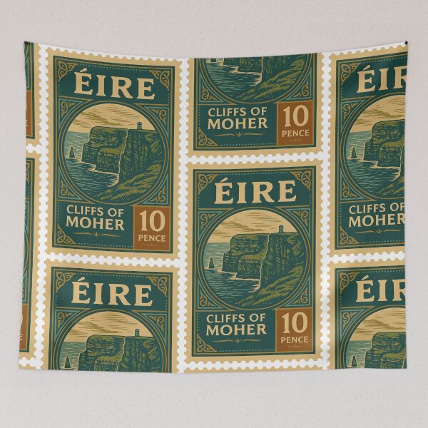 Item preview, Vintage Ireland Postage Stamp – Cliffs of Moher Design designed and sold by Travellerz.