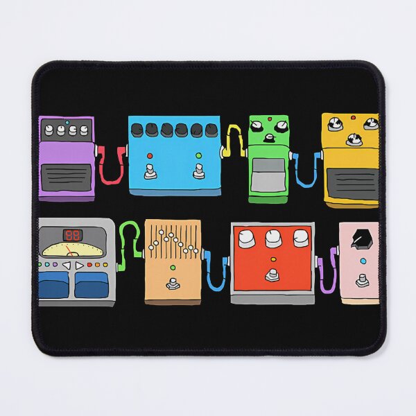 Item preview,  Guitar Pedals Recording Studio Engineer Guitarist Gear Foot Effect Pedals Music Illustration Mug  designed and sold by REBECCAMUNO.