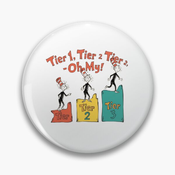 Item preview, Tier 1 Tier 2 Tier 3 Oh My Shirt | MTSS Dr Seuss Style School Psychologist Teacher T-Shirt designed and sold by freelysimple.