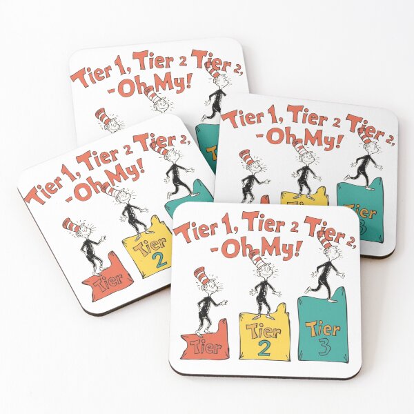 Item preview, Tier 1 Tier 2 Tier 3 Oh My Shirt | MTSS Dr Seuss Style School Psychologist Teacher T-Shirt designed and sold by freelysimple.