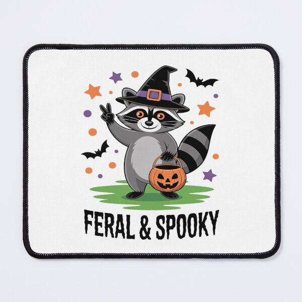 Item preview, Feral & Spooky Funny Creepy Raccoon Feral & Spooky Hallowen designed and sold by Jadiantukora.