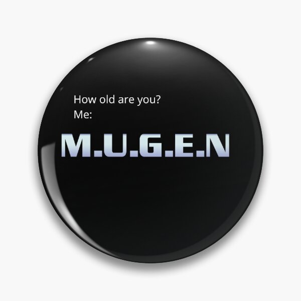 Item preview, How Old Are You? M.U.G.E.N Retro Fighting Game Logo Meme designed and sold by GEEK_out.