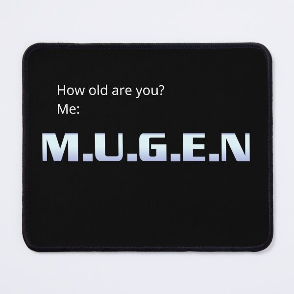 Item preview, How Old Are You? M.U.G.E.N Retro Fighting Game Logo Meme designed and sold by GEEK_out.