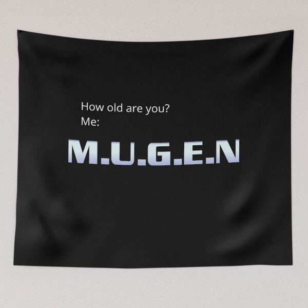 Artikelvorschau, Wie alt bist du? M.U.G.E.N Retro-Kampfspiel-Logo-Meme entworfen und verkauft von GEEK_out.