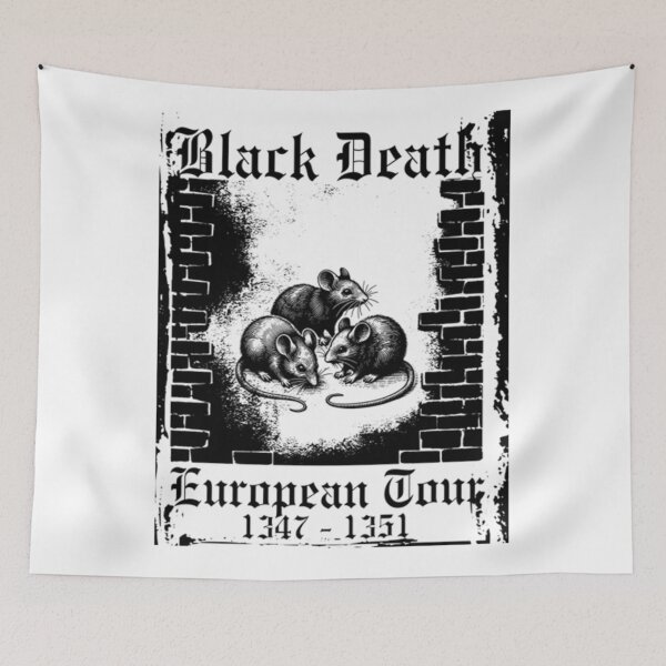 Item preview, Death European Tour Rat Black designed and sold by TrendyNatalia.
