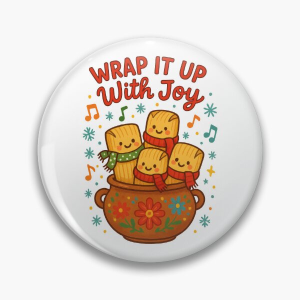 Item preview, Wrap It Up With Joy - Cute Tamale Christmas Design | Funny Latinx Holiday Food Art for Tamale Lovers, Family Celebrations & Festive Gifts designed and sold by inkoutninja.