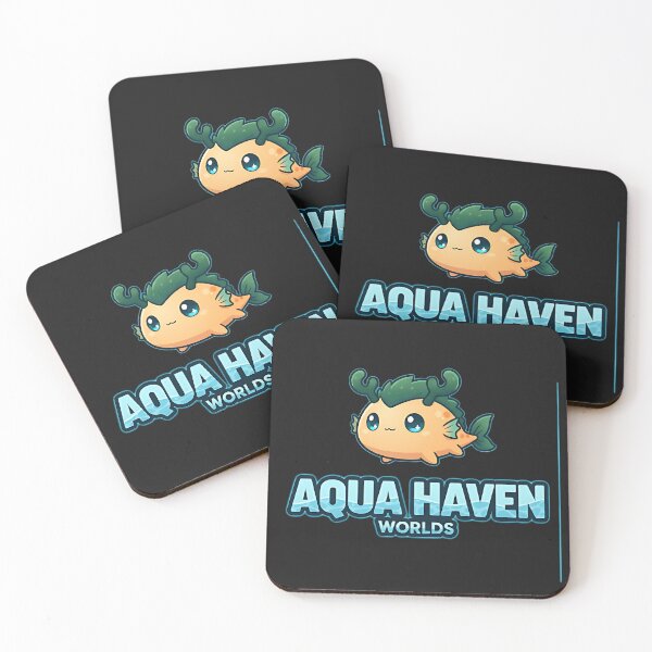 Item preview, Aqua Haven Worlds – Cute Kawaii Sea Creature Mascot Design designed and sold by Herield.