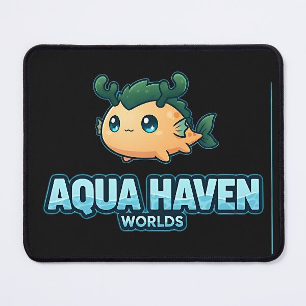 Item preview, Aqua Haven Worlds – Cute Kawaii Sea Creature Mascot Design designed and sold by Herield.