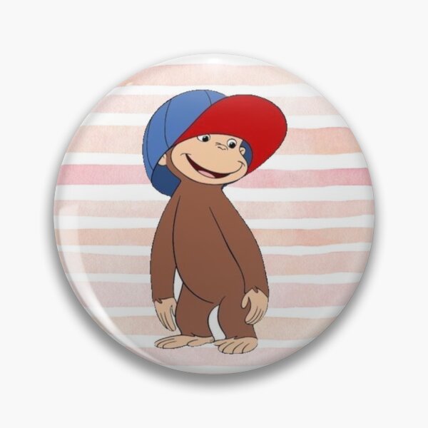 Item preview, Curious George Wearing Baseball Cap designed and sold by Shars-creations.