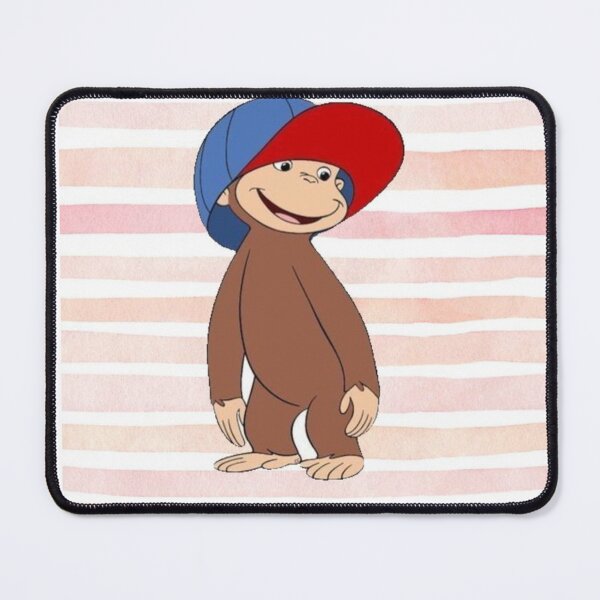 Item preview, Curious George Wearing Baseball Cap designed and sold by Shars-creations.