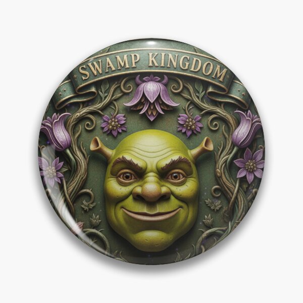 Item preview, Swamp Kingdom Heraldic Shield designed and sold by Kala Design.