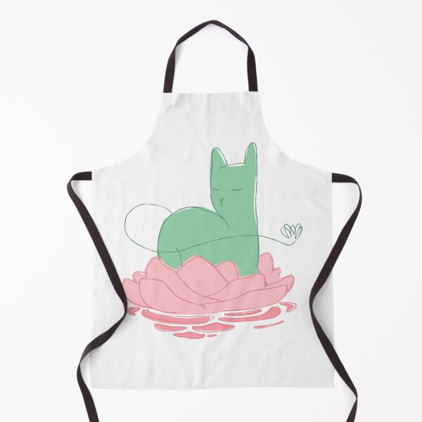 Item preview, Zen Cat. Kawaii Cat Meditating on lotus designed and sold by cloverimprint.