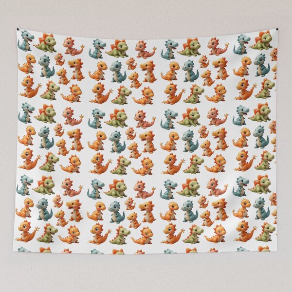 Item preview, Cute Baby Dinosaur Sticker Set – Cartoon Dino Clipart Bundle designed and sold by Dailyprintstyle.