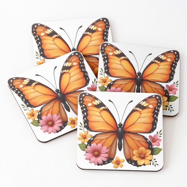Item preview,  Butterfly Sticker Bundle – Colorful Monarch and Floral Variations designed and sold by Dailyprintstyle.