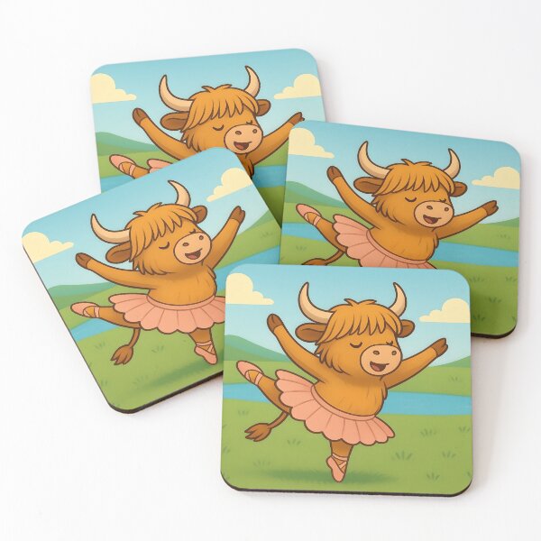Item preview, Bonnie: The Highland Cow Dancing designed and sold by PeodeesCrazy.