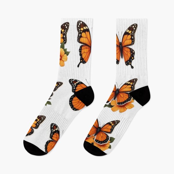 Item preview, Butterfly Sticker Bundle – Colorful Monarch and Floral Variations designed and sold by Dailyprintstyle.