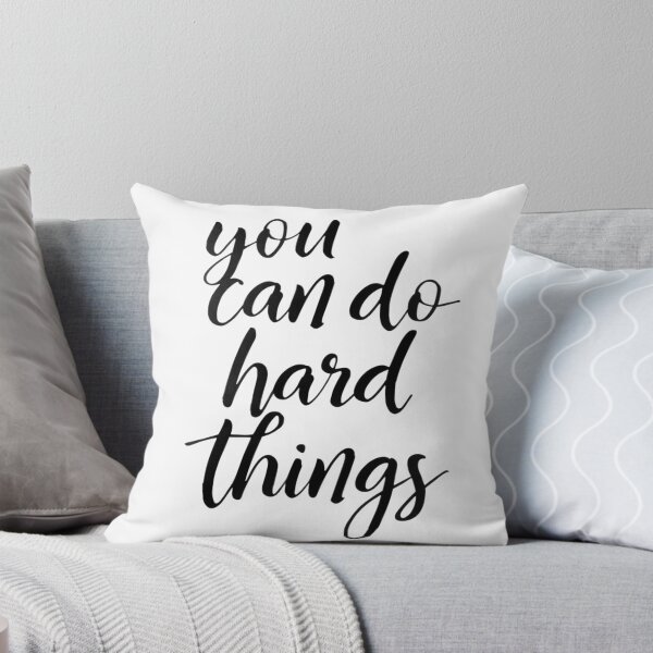 Item preview, You Can Do Hard Things Shirt | Motivational Quote Handwritten Calligraphy T-Shirt designed and sold by freelysimple.