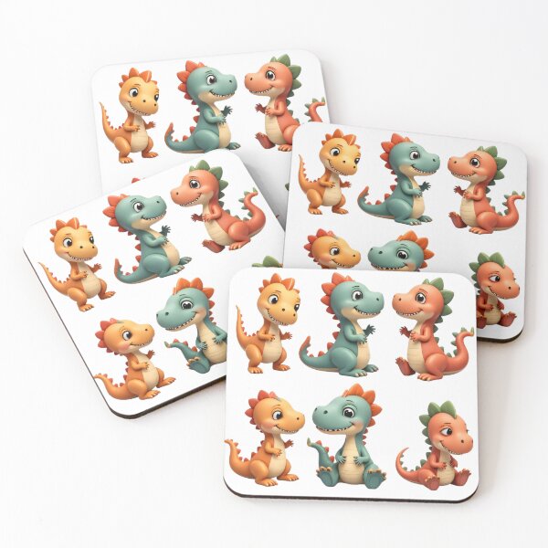 Item preview, Cute Baby Dinosaur Sticker Set – Cartoon Dino Clipart Bundle designed and sold by Dailyprintstyle.