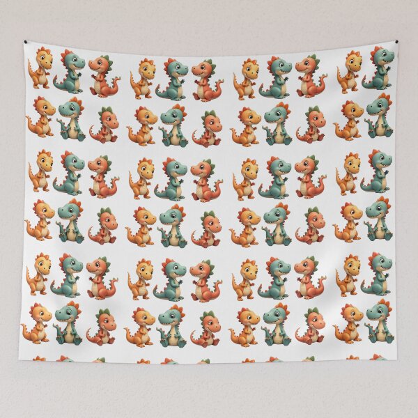 Item preview, Cute Baby Dinosaur Sticker Set – Cartoon Dino Clipart Bundle designed and sold by Dailyprintstyle.