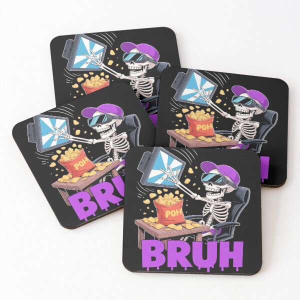 Item preview, Funny Gamer Skeleton Gamer Teen Boys Video Gaming Bruh designed and sold by KingsLife1994.
