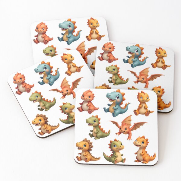 Item preview, Cute Baby Dinosaur Sticker Set – Cartoon Dino Clipart Bundle designed and sold by Dailyprintstyle.