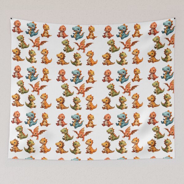 Item preview, Cute Baby Dinosaur Sticker Set – Cartoon Dino Clipart Bundle designed and sold by Dailyprintstyle.