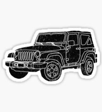 Jeep - Black Sticker