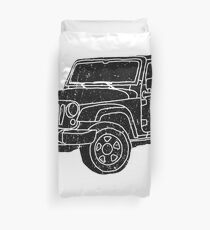 Jeep - Black Duvet Cover