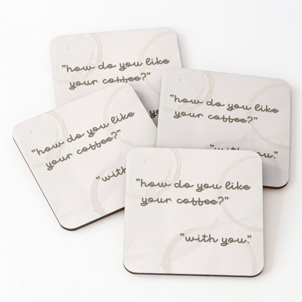 Item preview, Cute Modern Coffee Stained Love Phrase designed and sold by SaltedBeachPaperie.