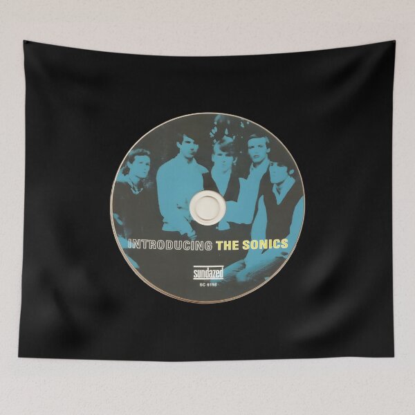 Item preview, The Sonics – Introducing Album Art Retro Rock Poster designed and sold by fintantalonet.