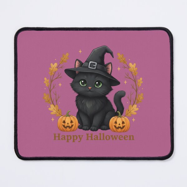 Item preview, Cute Witchy Black Cat Halloween Spooky Apparel designed and sold by sanarahman.