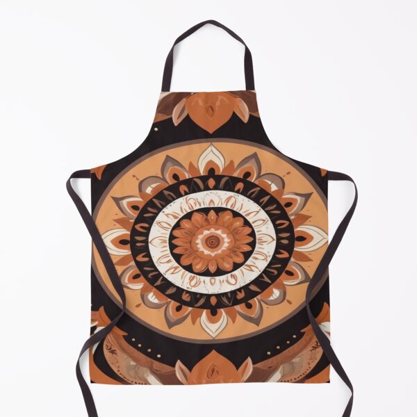 Artikelvorschau, Boho Mandala in Erdtönen – Warme Geometriekunst entworfen und verkauft von Cristhian Almanza.