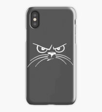 grumpy cat with whiskers iPhone Case