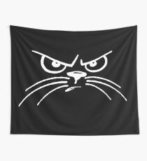 grumpy cat with whiskers Wall Tapestry