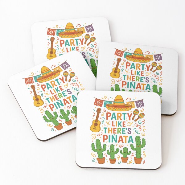 Item preview, Party Like There’s a Piñata - Funny Fiesta Cactus Design | Colorful Mexican-Inspired Art for Cinco de Mayo, Birthdays & Party Lovers designed and sold by inkoutninja.
