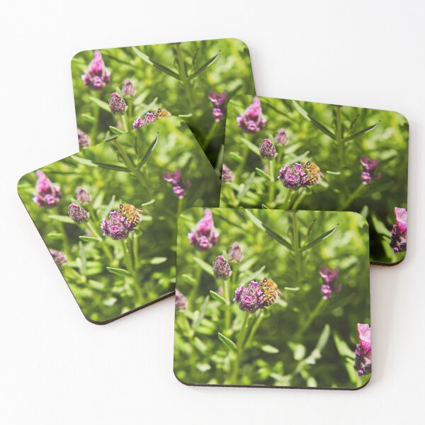 Item preview, Honey Bee collecting lavender pollen designed and sold by NicBucci.