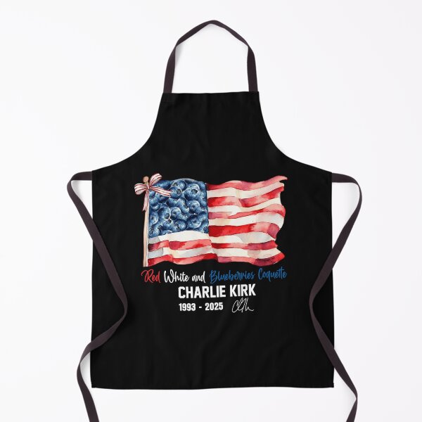 Item preview, Red White & Blueberries Coquette Flag RIP Charlie 1993-2025 Signature designed and sold by MarlinConroy.