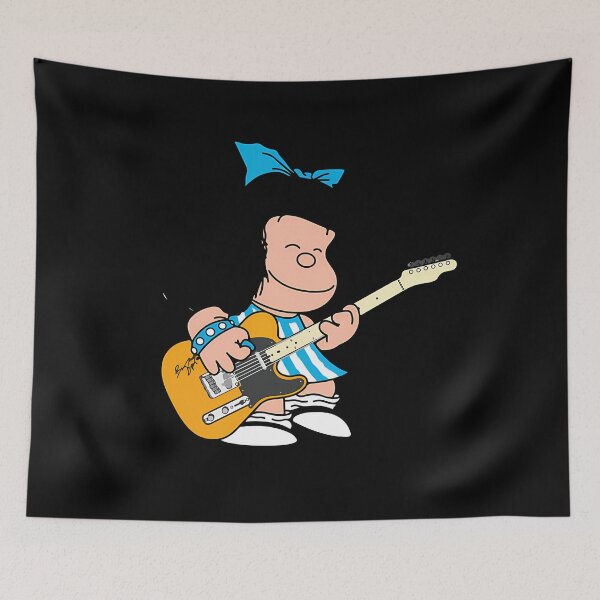Item preview, Mafalda Quino Playing Guitar Music designed and sold by MARINEOLEVA.