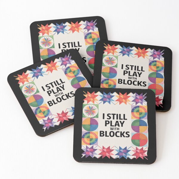 Item preview, Funny Quilting Sewing I Still Play with Blocks Quilter Sewer designed and sold by BlackStars3Neon.