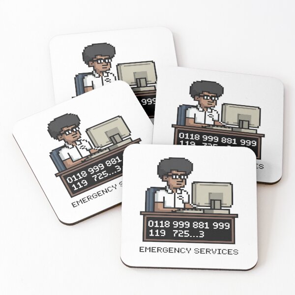 Item preview, Funny Retro Pixel Art Emergency Number Premium designed and sold by BlackStars3Neon.