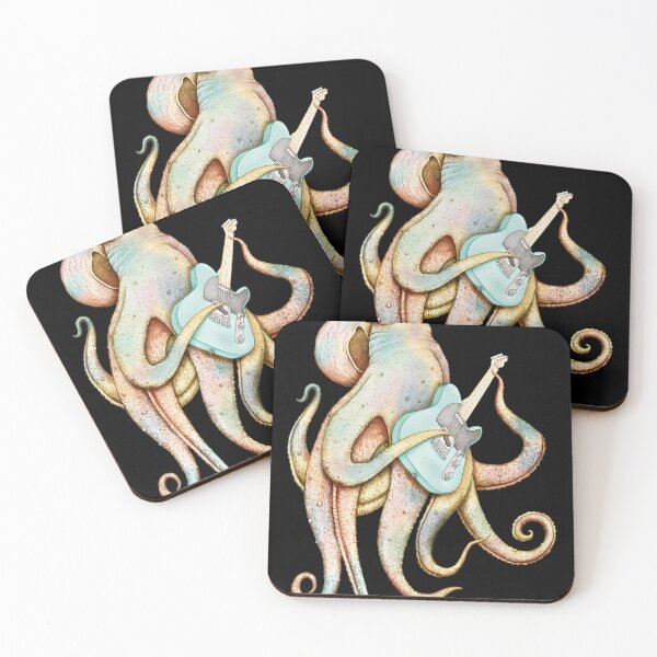 Item preview, Polah - The Axe Wielding Octopus (On Aqua) designed and sold by MARINEOLEVA.