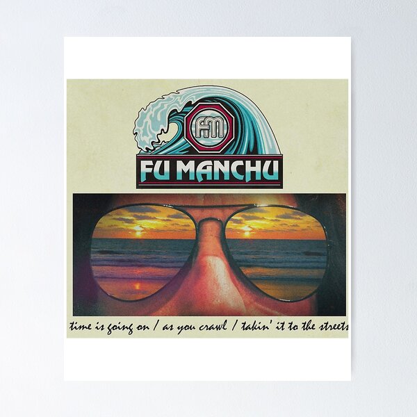 Fu Manchu Logo Posters for Sale | Redbubble