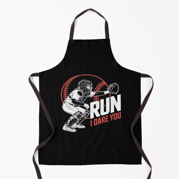 Item preview, Funny Run Stesl I Dare You Baseball Catcher Player designed and sold by BlackStars3Neon.