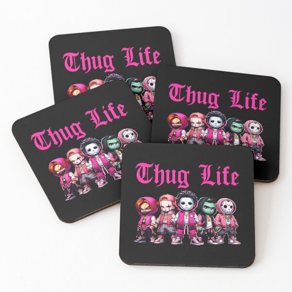 Item preview, Thug Life Chibi Gang Streetwear Pink Hoodie Squad designed and sold by Jasonvoorhees21.