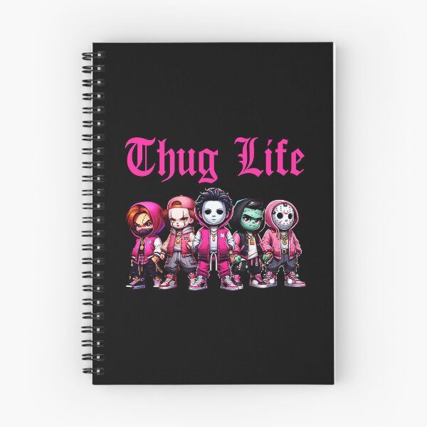 Item preview, Thug Life Chibi Gang Streetwear Pink Hoodie Squad designed and sold by Jasonvoorhees21.